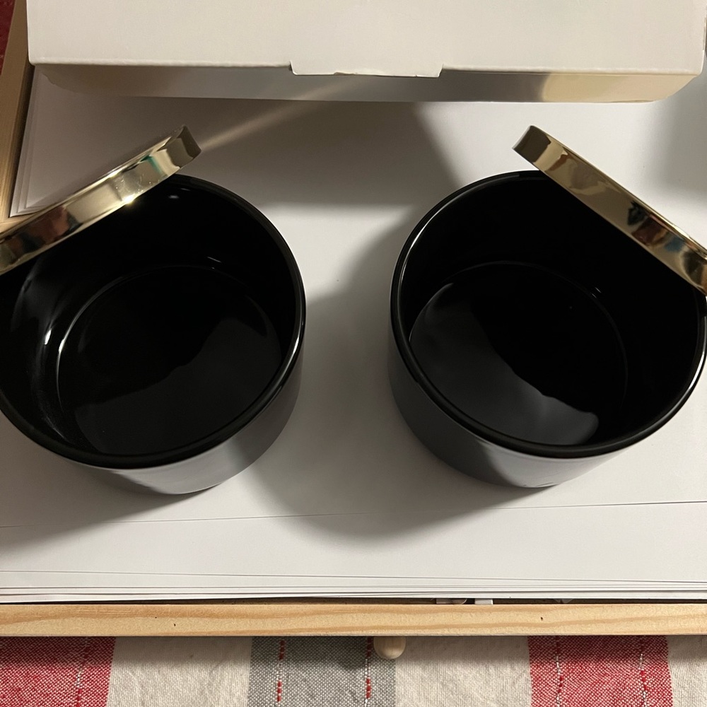 Z Gallerie ceramic storage container duo